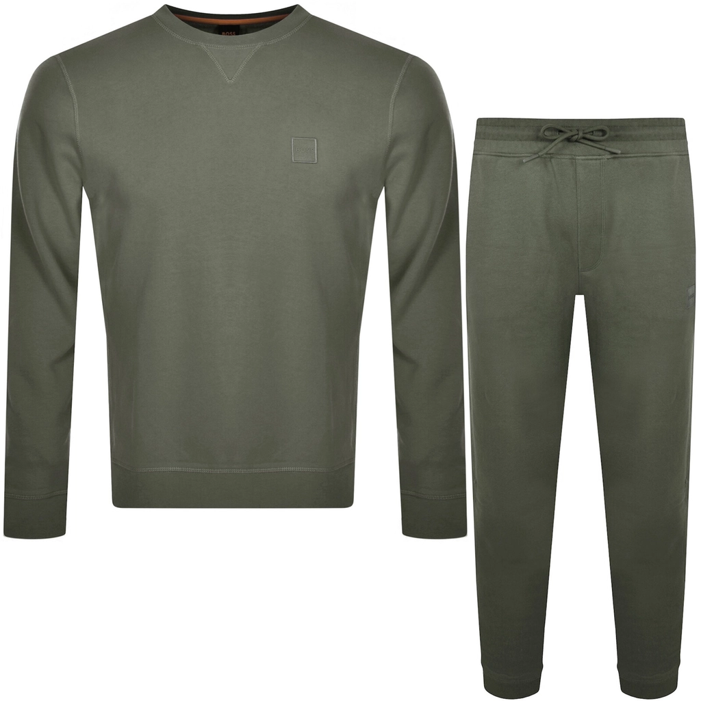 Hugo Boss BOSS Westart 1 Crew Neck Tracksuit Green